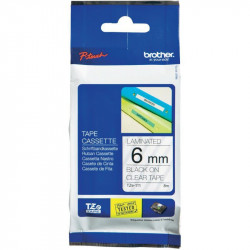 Brother TZe-111 Black On Clear (6mm) Tapes Brother TZe-111 Black On Clear (6mm) Tapes