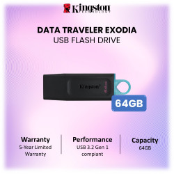 KINGSTON 64GB DATA TRAVELER EXODIA USB 3