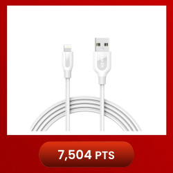 Anker A8122 PowerLine+ 6ft MFI Lightning Connector Cable - White (1.8M)