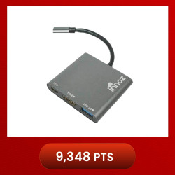 Innoz InnoZone C3 3-in-1 USB 3.1 with Type-C & USB PD Charging, USB 3.0 support OTG, 4K HDMI Data Hub