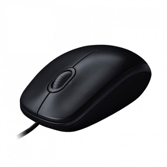 Logitech M100R Comfortable And Durable Wired USB Mouse - Black