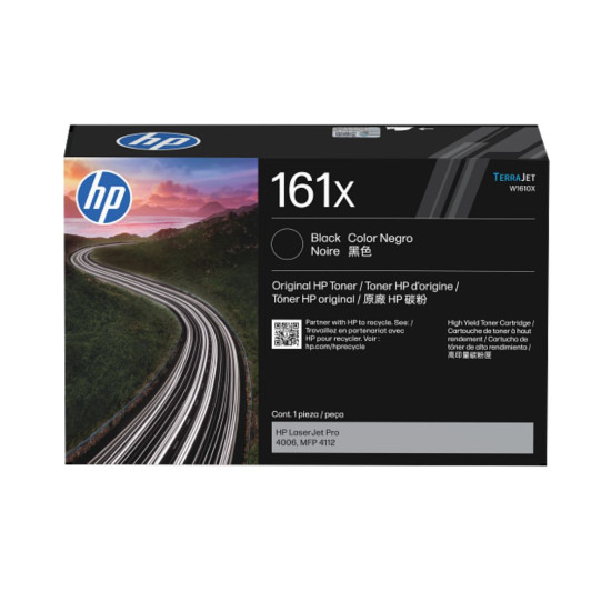 HP 161X Black LaserJet Toner Cartridge 1