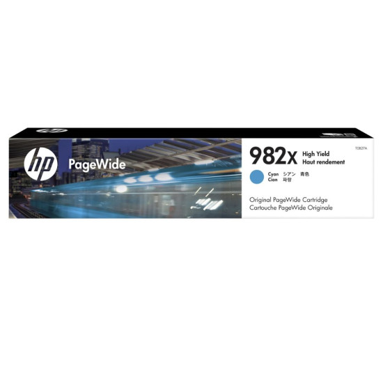 HP 982X High Yield Cyan Original PageWide Cartridge